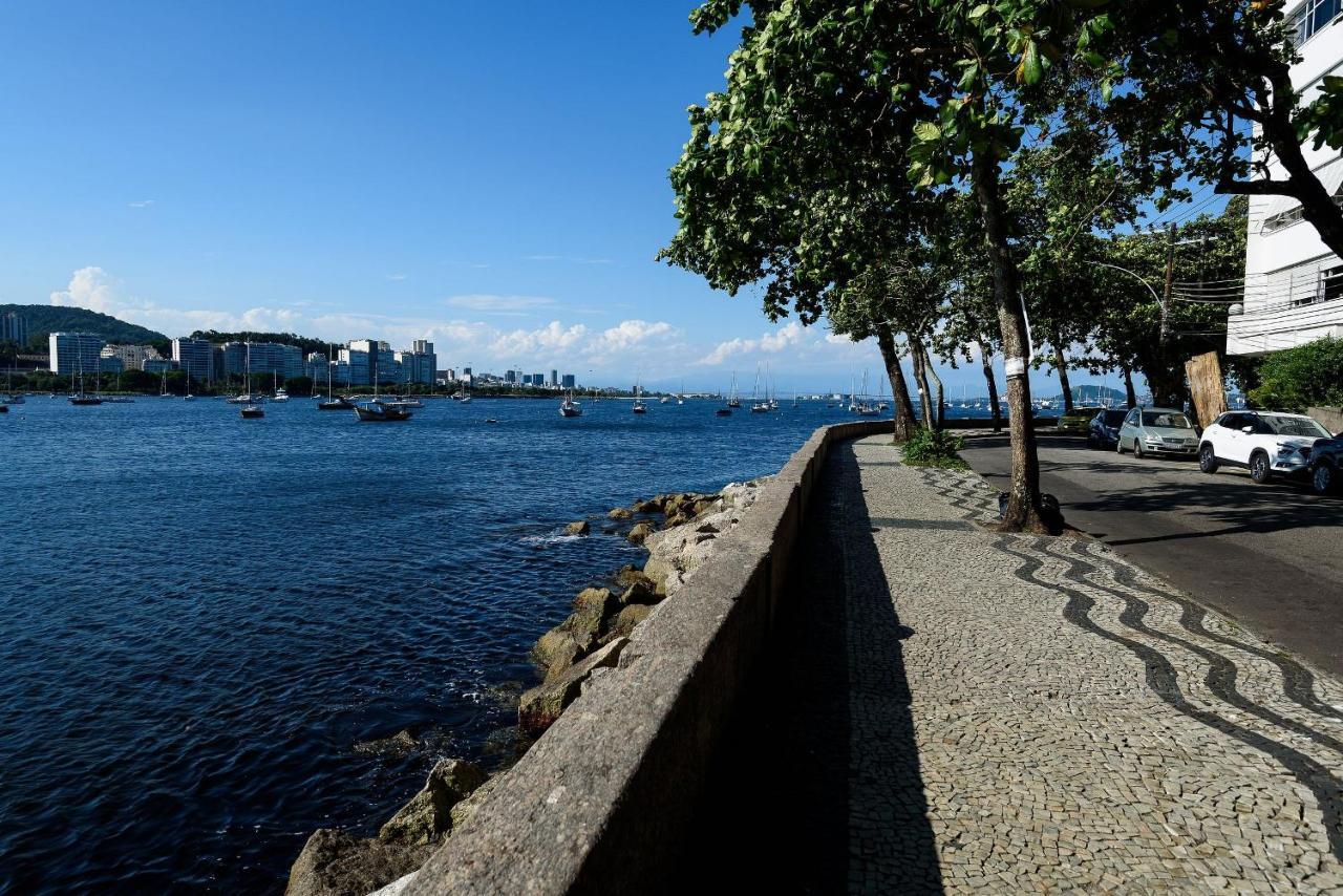 2 Quartos Na Urca Com Vista Para Baia De Guanabara A 700M Pao De Acucar Com Cozinha Completa E Wi-Fi - Bares, Restaurantes E Comercio Local A Poucos Metros Рио де Жанейро Екстериор снимка