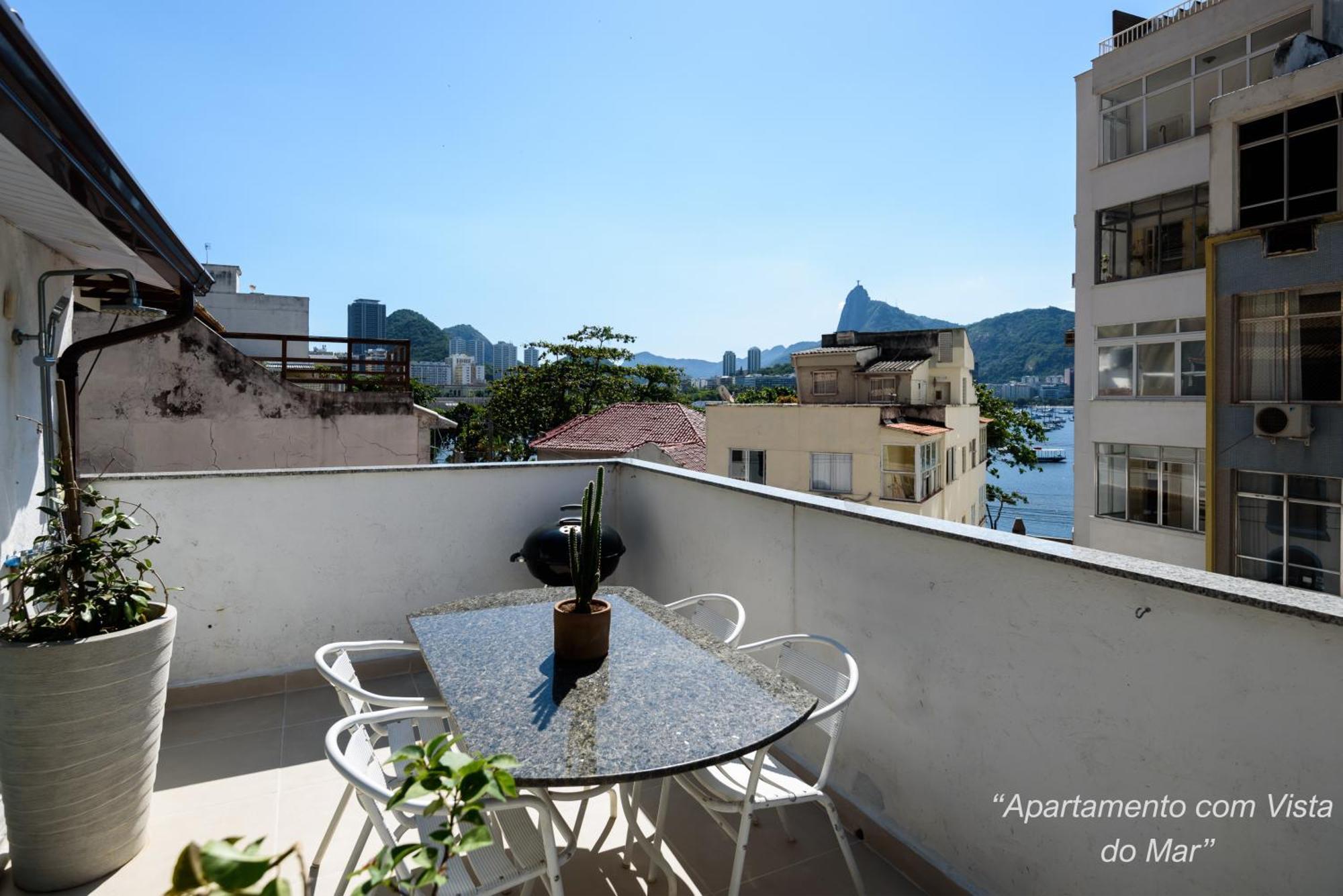 2 Quartos Na Urca Com Vista Para Baia De Guanabara A 700M Pao De Acucar Com Cozinha Completa E Wi-Fi - Bares, Restaurantes E Comercio Local A Poucos Metros Рио де Жанейро Екстериор снимка
